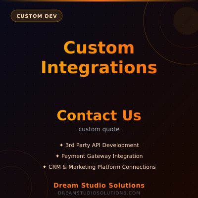 Custom Integrations - Specialized 3rd party API integrations tailored to meet your business needs - Available from Apex Digital Marketing
