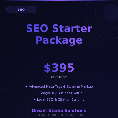 SEO Starter Package - Enhanced SEO foundation for better visibility - Available from Apex Digital Marketing